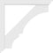 Ekena Millwork Standard Balboa Architectural Grade PVC Bracket With Traditional Ends, 3"W x 36"D x 36"H BKTP03X36X36BOA01 - alternate 2